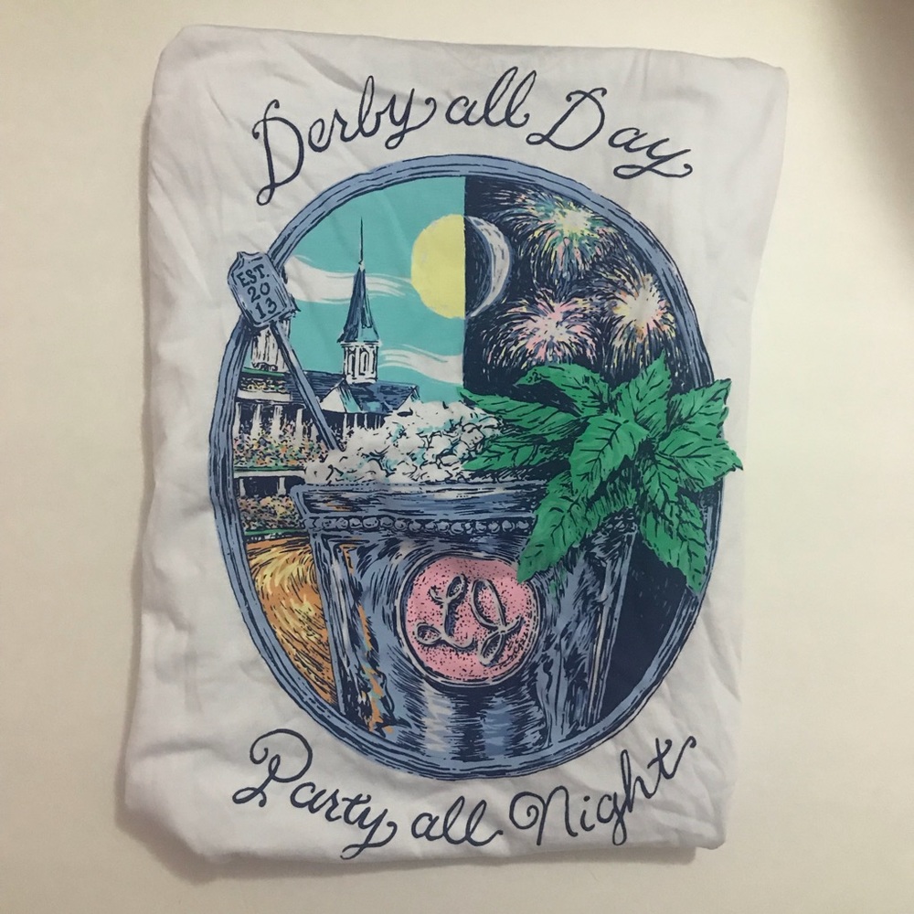 NWT Lauren James Derby Day Tee